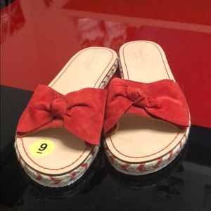 Kate Spade suede slides, size 9, new